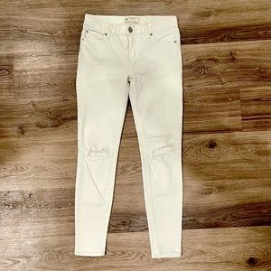 White free people jeans